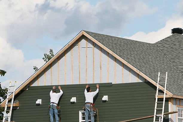 Professional Siding Replacement technician working in Fountain, NC